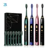 Toothbrush ZS Gold Button 5 Modes USB Charger Replacement 8 Brushes Heads Smart Timer Teeth Dental For Adult Sonic Electric 220921