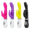 Articoli di bellezza Vibratore del dildo del coniglio Giocattoli sexy per le donne Stimolatore del punto G del massaggiatore del clitoride della vagina femminile impermeabile del silicone doppia vibrazione