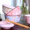 Servis uppsättningar keramiska bordsartiklar set hem äter en skål japansk kreativ personlighet presentförpackningar bröllop