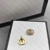 Orecchini per borchie classiche per design per donna anello per orecchie di design con diamante in oro regalo di compleanno gioielli 2 stili