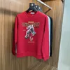 Felpe con cappuccio streetwear da uomo New Fashion Hip-hop maglione maschile girocollo rosso Homie pullover con fondo T-shirt uomo abbigliamento M-5XL