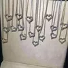 Medailles charme hartvorm belofte hanger cz echte zilveren kleur verloving bruiloft hangers kettingen voor vrouwelijke sieraden