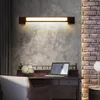 Lampy ścienne lampa nocna nordycka sypialnia Pasek Mural Ultra-cienki nowoczesne schody salonowe lusterko