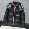 Winter Man Down Jacket parkas puffer rockar män huva jackor toppkvalitet kvinnor täcka utomhus fjäder outwear hålla varm tjock dubbel blixtlås borttagbar hatt asiatisk storlek