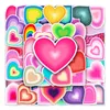 50PCS Graffiti Skateboard Stickers Heart Love For Car Baby Helmet Pencil Case Diary Phone Laptop Planner Decor Book Album Kids Toys Guitar DIY Decals