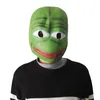 Feestmaskers cartoon pepe de trieste kikker latex verkopen realistische volledige hoofdcarnival feestvieringen cosplay 220920