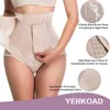 Bel Kahramı Şokak Kontrol Külotu Kadınlar için Shapewear Butt Lifter Kısa Yüksek Eğitmen Korse Zayıflama Gövdesi 220921