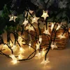Strings 4.9m 30Led Stars Copper Wire Fairy String Lights Solar Powered Light Garland Xmas Wedding Holiday Decoration Lamp