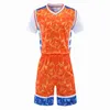 Voetbalsets Designer nep tweedelig basketbal pak sport t-shirt heren en dames t-shirt shorts ademende training losse klassen met korte mouwen