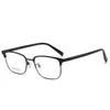 Okulary przeciwsłoneczne ramy okulary vintage tytanowe dla mężczyzn komputerowe ochrona kwadratowych okularów czytanie okularów rama moda wypełnienie optyczne