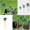 Fiori decorativi Piante per alberi Acquario Miniatura Artificiale Finto Palm Fishmodel Tee Tankmini Ornamenti finti Palme Alberi fai da te Accessori