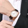 Armbanduhren 2022 Luxus Männer Uhren Mode Automaticos Datum Uhr Für Casual Schwarz Leder Uhr Herren Armee Sport Uhren Hombre