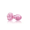 Articoli di bellezza Piccolo tappo di vetro rosa Butt Plug Cristallo Enorme palla Palline anali Pene finto Cuore Rosa Ano Set di dildo Masturbazione per adulti Giocattolo