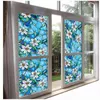 Vensterstickers 90 200 cm gekleurde orchidee decoratieve film privacy folie glazen sticker statisch ondoorzichtige badkamerdeur gekleurd huisdecoratie