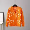 2022 Fall And Winter Womens Sweater Love Short Cardigan Jacket Fashion Designer Coat