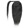 Queue de cheval de pâte magique de cheveux humains brésiliens avec clip de peigne en queue de cheval enveloppant l'extension pour les femmes noires droites ondulées bouclées couleur noire naturelle