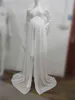 Annelik Elbiseleri Beyaz Dantel Anne Elbise Fotoğraf Uzun Hamilelik Atış Elbiseleri Kadınlar İçin Seksi Bölünmüş Fotoğraf için MAXI Elbise Yeni J220915