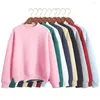 Kvinnors hoodies 13 färger kvinnor hoodie casual turtleneck tröjor tröjor tröjor utkläder toppar lösa fleece tjock stickad tröja