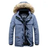 Piumino da uomo Parka da uomo Giacca invernale da uomo Caldo cotone spesso multitasche con cappuccio Cappotto da uomo casual in pelliccia Plus Taglia M-6XLUomo