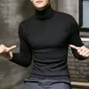 Men's Sweaters 2022 Winter Men's Turtleneck Black Sexy Brand Knitted Pullovers Men Solid Color Casual Sweater Autumn Knitwear