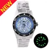 Relojes de pulsera HEIMDALLR Reloj Hombres 62MAS Mecánico Automático Mens NH35A Diver C3 Relojes automáticos luminosos Llegada