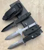 1st H9205 Outdoor Survival Tactical Rak Kniv D2 Stone Wash Blade Full Tang FORPRENE Handtag Fixed Blade Knivar med Kydex