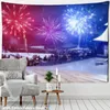 Arazzi Babbo Natale Pirate Ship Tapestry Wall Hanging Stregoneria Mistero Fuochi d'artificio Carrozza Arte Hippie Tapiz Decorazioni per la casa