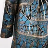 Kvinnor läder novmoop äkta kvinnor överrock blommor mönster tryckt fårskinn överdimensionerad Italien lyxig stil lt3365