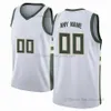 Gedrukte aangepast DIY Design Basketball Jerseys Customization Team Uniforms Print Gepersonaliseerde letters Naam en Number Mens Women Kids Youth Milwaukee 101604