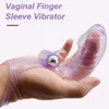 Articoli di bellezza Sicuro Silicone Finger Sleeve Vibratori Masturbatore Giocattoli sexy Negozio per donne Coppie Adulti 18 Massaggiatore vaginale Stimolatore clitorideo