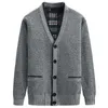 Hommes Chandails Cardigan Automne Hiver Épais Col En V Chandail Tricoté Manteaux Causal Chaud Mode s Vêtements 220920