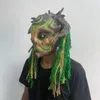 Party Levering Forest Spirit Mask Green Tree Old Man Scary Horror Zombie Spooky Ghost Halloween Creepy Demon Masque Carnival Props