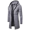 Jackets Men Style Men Cardigan Trench quente Autumn Casat Moda Longo sobre Concurso Casual Solid Outwear 220920