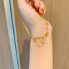 Дизайнерские золотые браслеты Роскошные дизайнеры Love Bangle Женские буквы Цветочный браслет-обруч с подвесками Модные украшения265J