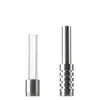 Nector Collector Hockah Mini Glass Bong Quartz Nail Titanium 세라믹 손톱 밀짚 팁 NC 키트 유리 파이프 워터 파이프 박스와 장비