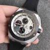 Luxury Watch for Men Mechanical Watches 26400 Panda Dial Rubber Strap Swiss Brand Sport Wristatches