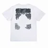 Męskie koszulki projektant marki mody cross t koszule gradient rozpuścić strzałkę druk x krótkie rękawy letnie topy koszulki