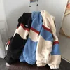 Erkek Hoodies Sweatshirts Japonya Kore tarzı moda polar hoodies erkek patchwork şerit kapüşonlu sweatshirtler erkek gevşek ceketler öğrenci rahat üstleri kazak 220921