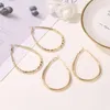 Hoop Earrings WUKALO Fashion Oversized Big For Women Basketball Brincos Large Thick Round Circle Hoops Punk Jewelry