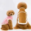 Chien vêtements hiver automne animal de compagnie coton rembourré vêtements Chamois chat à capuche épaissir chaud manteau Jacke Teddy poméranien Chihuahua