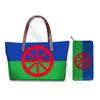 Bolsos de noche para mujer, bolsos grandes con diseño de bandera del pueblo romaní a la moda, bolsos de playa Teto Borse Da Donna 2022