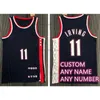 Gedrukte aangepast DIY Design Basketball Jerseys Customization Team Uniforms Print Gepersonaliseerde letters Naam en Number Mens Women Kids Youth Brooklyn 100305