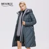 Womens Down Parkas Miegofce Designer Winter Jacket Kvinnor Långt mode Kvinnor Polyester Fiber med Scarf Parka Ladies D21601 220921