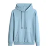 Men's Hoodies Oversized Hooded Pullover For Lovers Solid Color 95% Cotton Light Long Sleeve Drawstring Hoodies&Sweatshirts M-5XL