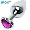 Itens de beleza ikoky coração massageador massageiro romântico plug plug jóias de cristal erótico brinquedos sexy para mulheres gays gays gay