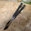 Yeni Theone Balisong Orca Kelebek Eğitmeni Eğitim Bıçağı Titanyum Bıçak Keskin Değil Siyah G10 Kanal Kolu Salıncak Jilt Bıçakları EX10 Chimera Hom Cyoz Triton Kalamar BM51