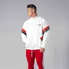 Herren Hoodies Sweatshirts Bodybuilding Fitness Hoodie Baumwolle Reißverschluss Casual Sport Jogging Tops Gym Laufen Langarm Mäntel Herbst Herrenbekleidung