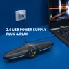 PC Gaming Speakers Desktop SoundBar para computadores de laptop estéreo com radiadores passivos RGB Loudspeaker leve