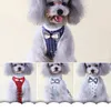 Colliers pour chiens harnais de mode belle veste Type cravate animal de compagnie pour petits et moyens avec ceinture de Traction fournitures accessoires