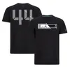 F1 Drużyna mundur 2022 Driver Support T-Shirt T-Shirt Męski kombinezon wyścigowy nr 44